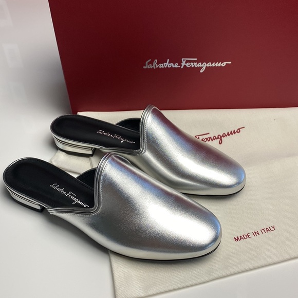 New Authentic Salvatore Ferragamo Mules Shoes US 9 - Picture 7 of 12